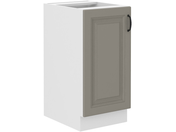 Szafka dolna 40 D 1F BB - KUCHNIA STILO Jasna Szara / Biała