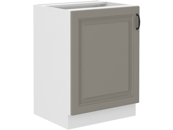 Szafka dolna 60 D 1F BB - KUCHNIA STILO Jasna Szara / Biała