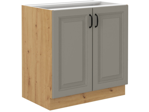 Szafka dolna 80 D 2F BB - KUCHNIA STILO Jasna Szara /...