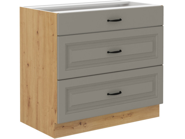 Szafka dolna 3 szuflady 80 D 3S BB - KUCHNIA STILO Jasna...