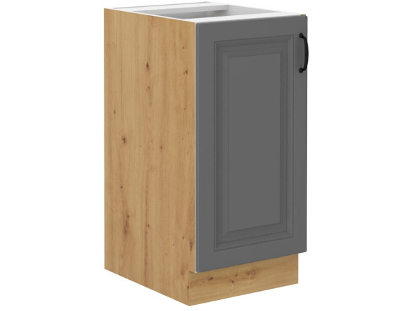 Szafka dolna 40 D 1F BB -KUCHNIA STILO Ciemna Szara /...