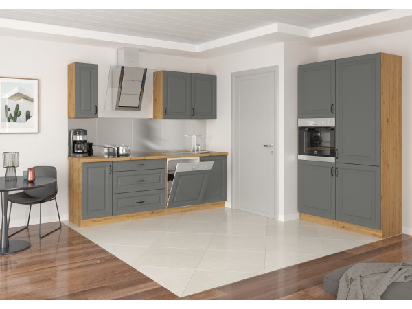 Szafka komin słupek 60 DKS-210 3S 1F -KUCHNIA STILO Ciemna Szara / Artisan