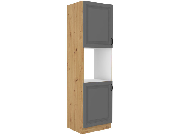 Szafka komin słupek zabudowa piekarnika 60 DP-210 2F -KUCHNIA STILO Ciemna Szara / Artisan