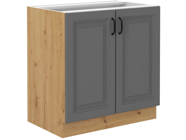 Szafka dolna 80 D 2F BB -KUCHNIA STILO Ciemna Szara / Artisan