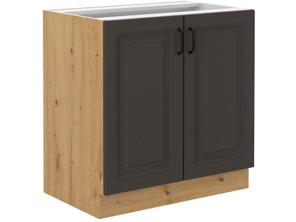 Szafka dolna 80 D 2F BB - KUCHNIA STILO Grafit / Artisan