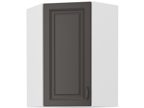 Szafka górna narożna 58x58 GN-90 1F - KUCHNIA STILO Grafit / Biała