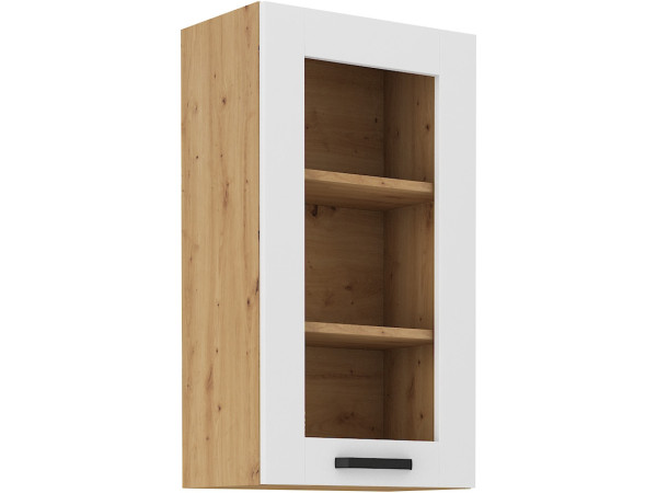 Szafka górna z szybą 40 GS-90 1F - KUCHNIA LUNA BIAŁA -...