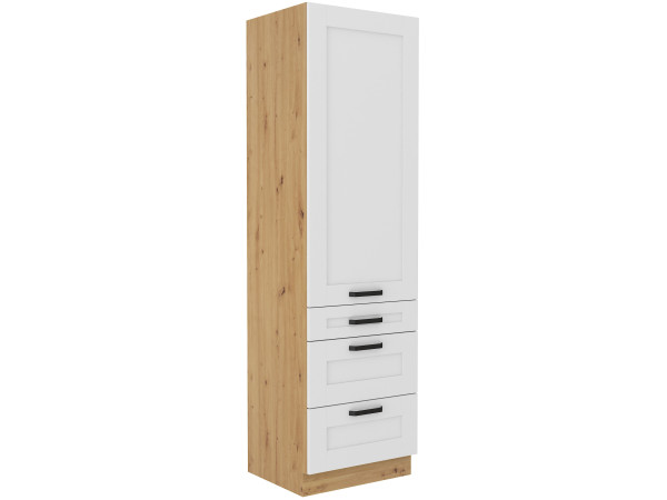 Szafka komin słupek 60 DKS-210 3S 1F - KUCHNIA LUNA BIAŁA - ARTISAN