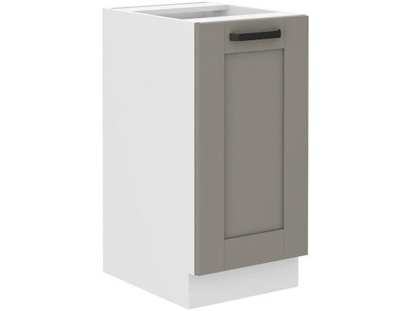 Szafka dolna 40 D 1F BB - KUCHNIA LUNA JASNY SZARY - BIAŁY