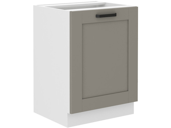 Szafka dolna 60 D 1F BB - KUCHNIA LUNA JASNY SZARY - BIAŁY
