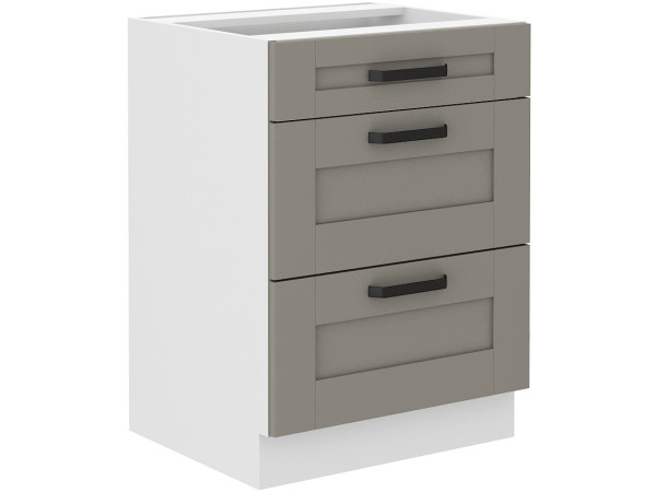 Szafka dolna 3 szuflady 60 D 3S BB - KUCHNIA LUNA JASNY...