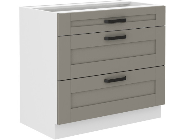 Szafka dolna 3 szuflady 80 D 3S BB - KUCHNIA LUNA JASNY...