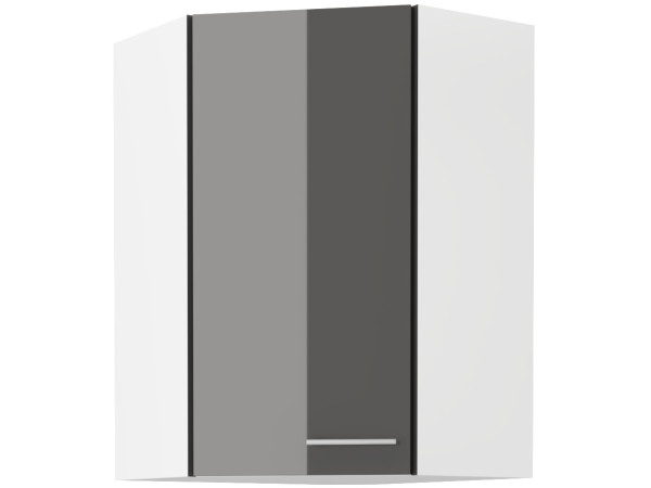 Szafka górna narożna 60x60 GN-90 1F - KUCHNIA LARA SZARA