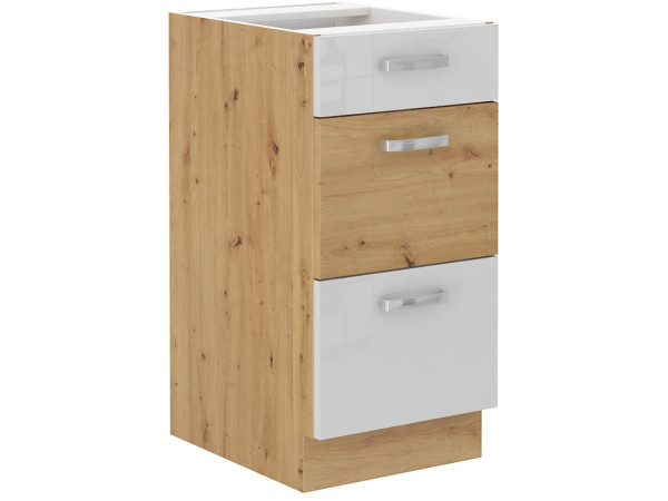 Szafka dolna 3 szuflady 40 D 3S BB - KUCHNIA ARTISAN POŁYSK