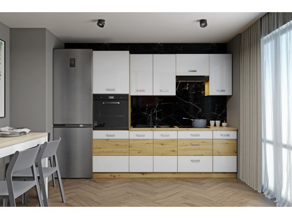 Szafka komin słupek 60 DKS-210 3S 1F - KUCHNIA ARTISAN POŁYSK