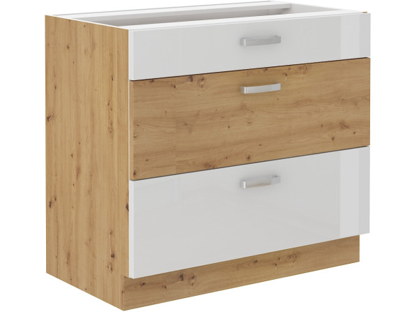 Szafka dolna 3 szuflady 80 D 3S BB - KUCHNIA ARTISAN POŁYSK