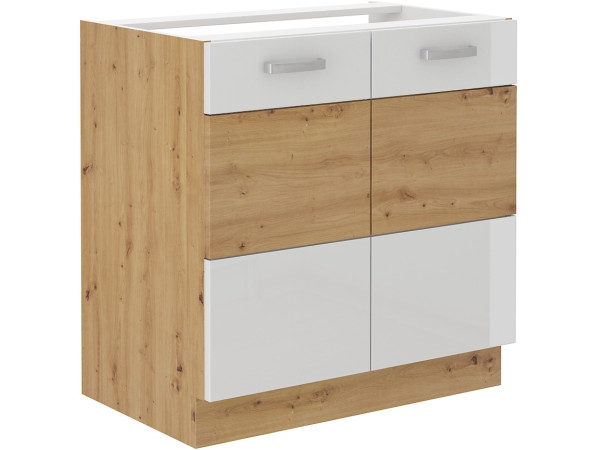 Szafka dolna pod zlew 80 ZL 2F BB - KUCHNIA ARTISAN POŁYSK