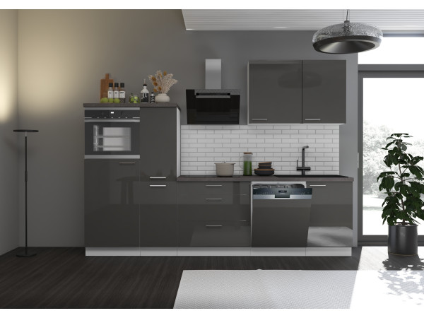 Kuchnia LARA Grey. Dowolny Wybór Szafek. Modułowa.W połysku