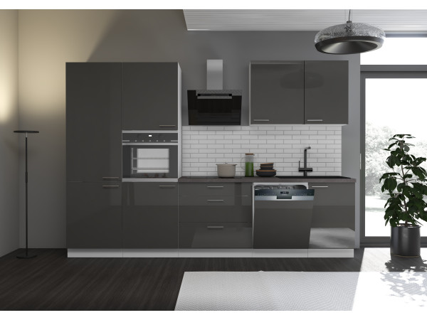 Kuchnia LARA Grey. Dowolny Wybór Szafek. Modułowa.W połysku