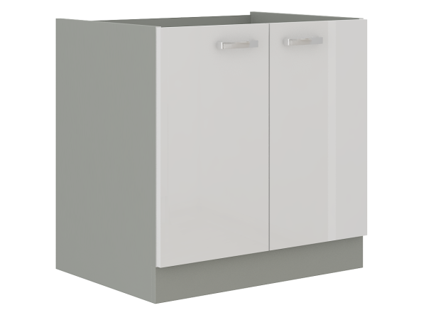 Szafka dolna pod zlew 80 ZL 2F BB -KUCHNIA BIANKA BIAŁA