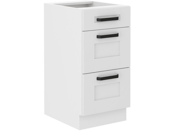 Szafka dolna 3 szuflady 40 D 3S BB -KUCHNIA LUNA BIAŁA -...
