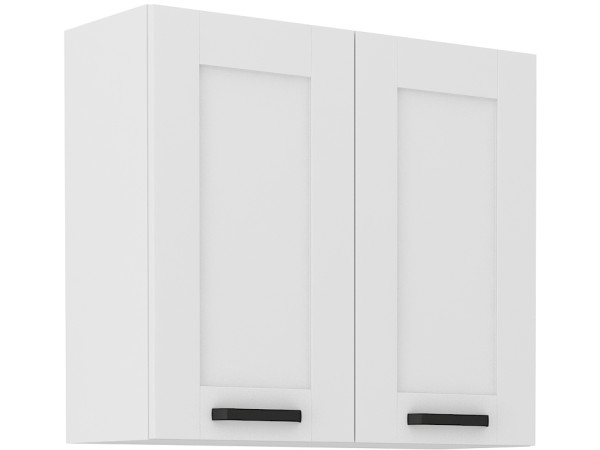 Szafka górna 80 G-72 2F -KUCHNIA LUNA BIAŁA - BIAŁA