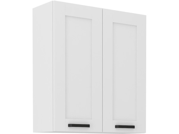 Szafka górna 80 G-90 2F -KUCHNIA LUNA BIAŁA - BIAŁA