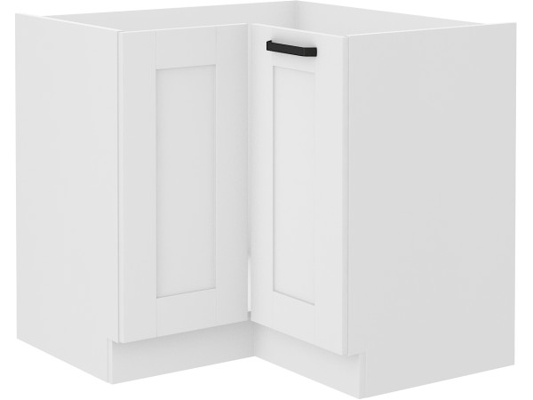 Szafka dolna narożnikowa 90x90 DN 1F BB -KUCHNIA LUNA BIAŁA - BIAŁA