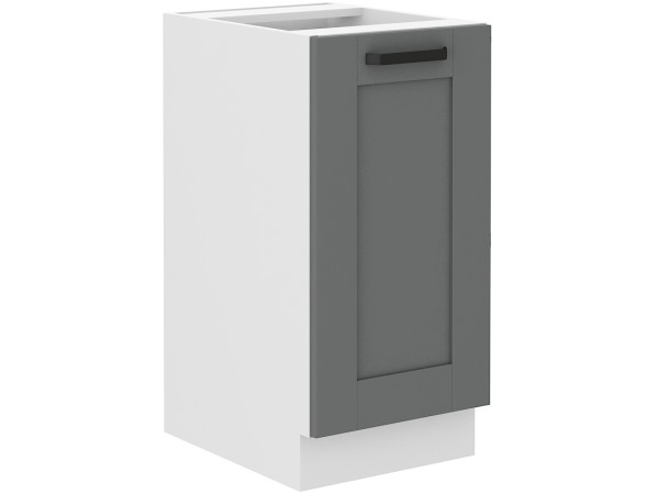 Szafka dolna 40 D 1F BB - KUCHNIA LUNA CIEMNY SZARY - BIAŁY