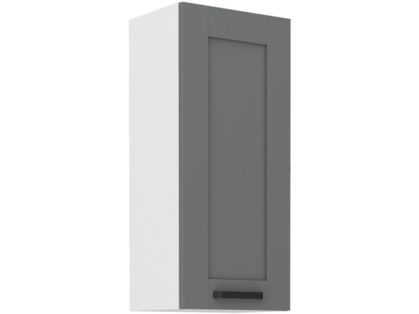 Szafka górna 40 G-90 1F  - KUCHNIA LUNA CIEMNY SZARY - BIAŁY