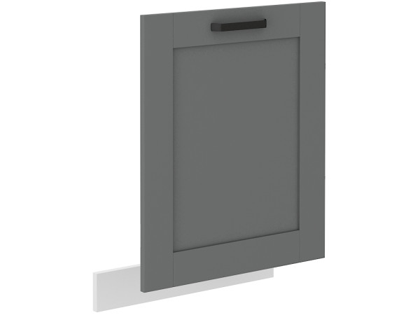 Front do zmywarki 60 z ukrytym panelem ZM 713x596 - KUCHNIA LUNA CIEMNY SZARY - BIAŁY