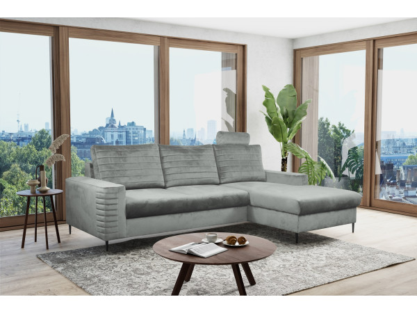 Narożnik Collin tkanina Velluto z funkcją spania. Różne...