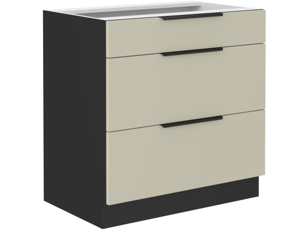 Szafka dolna 3 szuflady 80 D 3S BB - Kuchnia ARONA KOLOR...