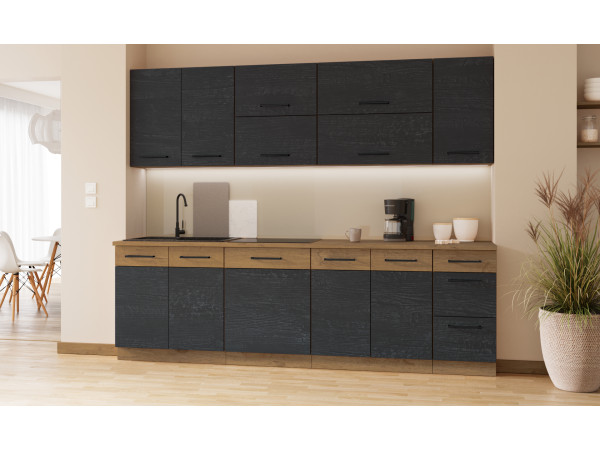 KUCHNIA VIGO DARK 3 . Dowolna Konfiguracja Szafek.