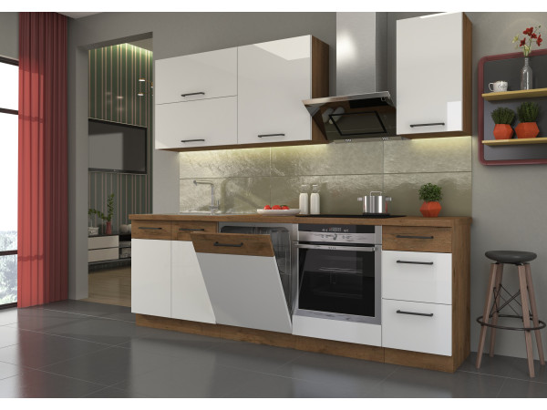 KUCHNIA VIGO BIAŁA POŁYSK. Dowolna Konfiguracja Szafek....