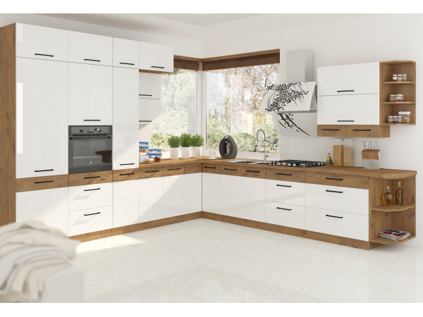 KUCHNIA VIGO BIAŁA POŁYSK.5 Dowolna Konfiguracja Szafek....