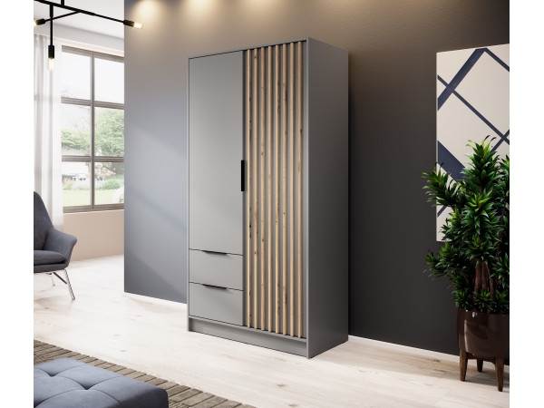 Szafa Nelly 2D kolor Szary