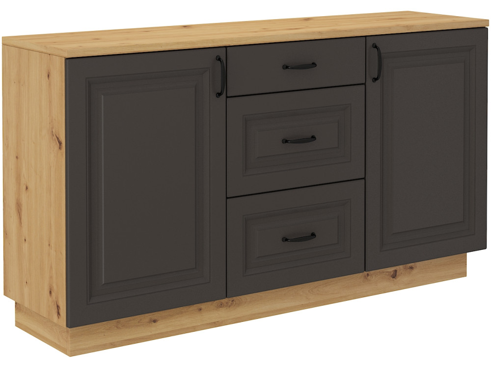 Komoda 2D 3S JADALNIA FLAWIA Ciemny Grafit