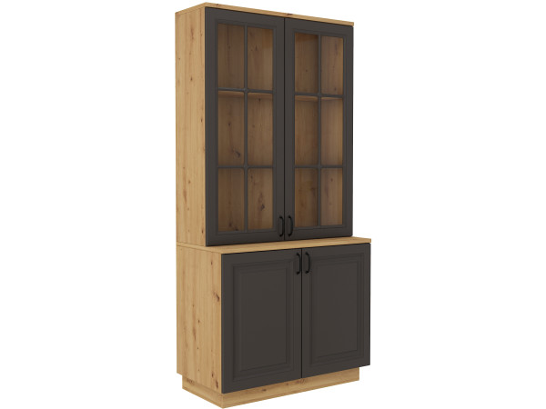 Kredens 100cm JADALNIA FLAWIA Ciemny Grafit