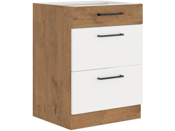 Szafka dolna 3 szuflady 60 D 3S BB -KUCHNIA VIGO BIAŁY...