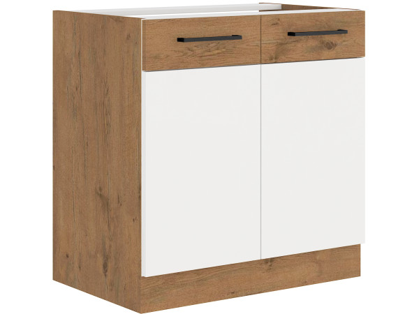 Szafka dolna 80 D 2F BB -KUCHNIA VIGO BIAŁY POŁYSK