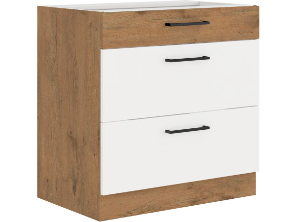 Szafka dolna 3 szuflady 80 D 3S BB -KUCHNIA VIGO BIAŁY...