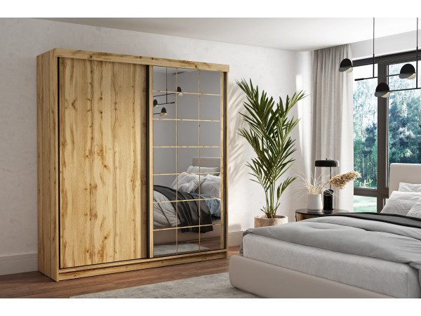 Szafa przesuwna Collin kolor Wotan 200cm