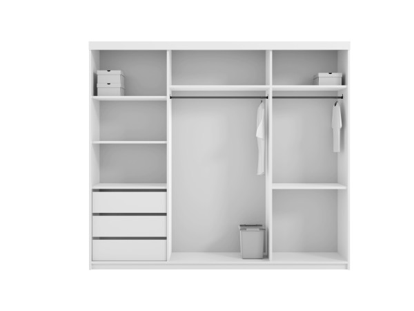 Szafa przesuwna Collin kolor Czarny 250cm