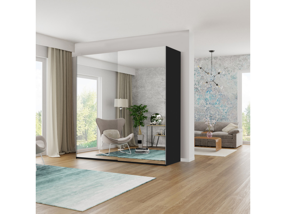 Szafa przesuwna lustro German korpus czarny...