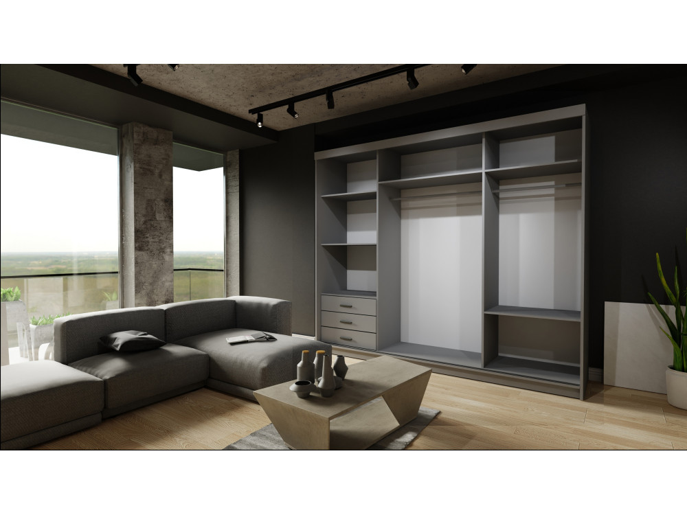 Szafa przesuwna z lustrem Royal. Wotan + Wotan...