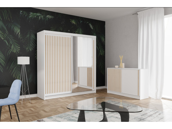 Komoda 150cm Royal kolor Biały + Wotan