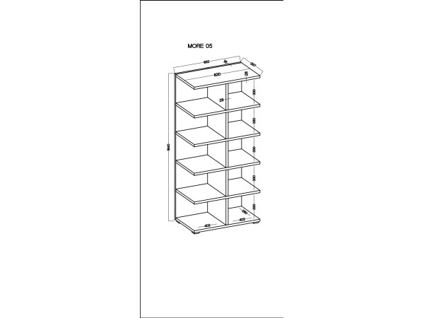 Regał More 05 kolor Sonoma