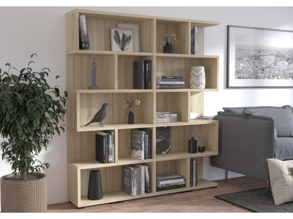 Regał More modułowy 01+05+01 kolor Dąb Sonoma