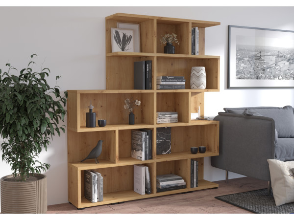 Regał More modułowy 02+05+01 kolor Dąb Artisan